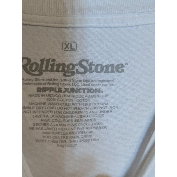 Rolling Stone Mens XL White Graphic Tee By Ripple Junction - Picture 3 of 4